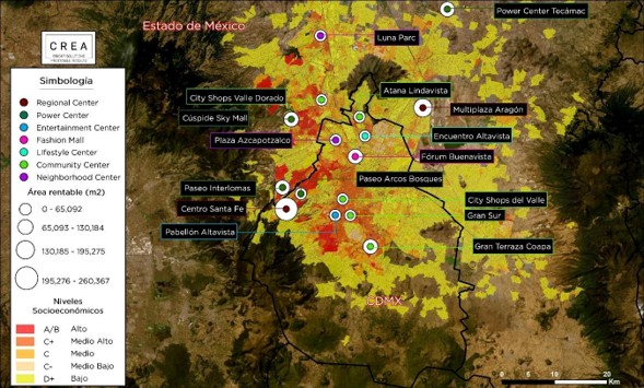 Estrategias de arrendamiento - Área rentable y nivel socioeconómico